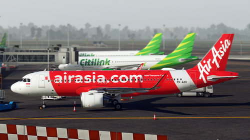 [A32NX] FlyByWire A320 | Indonesia Air Asia PK-AZO |8K