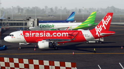 [A32NX] FlyByWire A320 | Indonesia Air Asia PK-AZT |8K