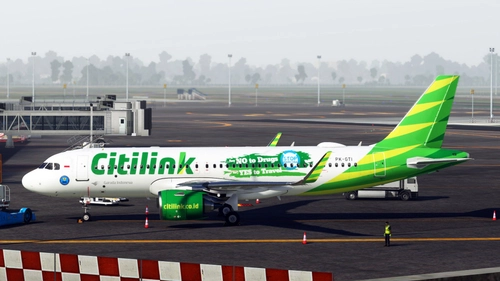[A32NX] FlyByWire A320neo Citilink "Say NO to Drugs, Say YES to Travel" PK-GTI | 8K