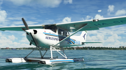 Aeroexpress C172 Amphibian HA-SEA Livery