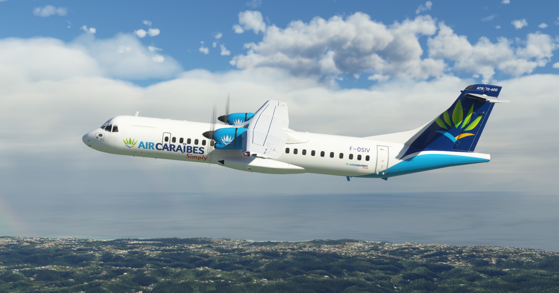 Air Caraibes Simply "2015 livery" "F-OSIV" Hans Hartmann ATR 72-600