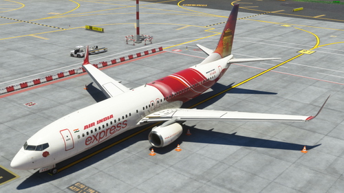 Air India Express VT-AXH  "India Gate / Gateway of India" tail design [4K] v1.07