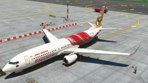 Air India Express VT-GHE "Kathakali / Bharatanatyam" tail design PMDG B738 [4K] v1.07 thumbnail 2