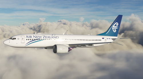 Air New Zealand Pacific Wave - ZK-SQL (Fictional) | Bredok3D Boeing 737-MAX