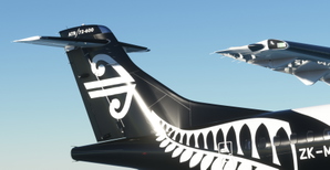 (Custom Cabin/Cockpit) Air New Zealand ZK-MVI (Fern Livery) | Expert Series ATR 72-600 [4K] thumbnail 1