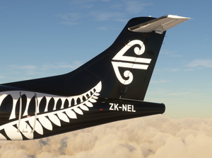 Air New Zealand ZK-NEL Fern Livery (Fictional) | Expert Series (Asobo) ATR 42-600 [4K] thumbnail 2