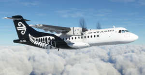 Air New Zealand ZK-NEL Fern Livery (Fictional) | Expert Series (Asobo) ATR 42-600 [4K] thumbnail 4
