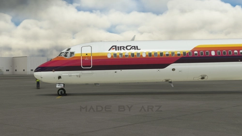 AirCal N477AC MD82 - MaddogX (Legacy) | Custom Cockpit 