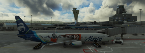 Alaska Airlines PMDG Boeing 737-900ER "San Francisco Giants"