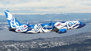 Alaska Airlines "Xáat Kwáani" w/Cabin PMDG 737-890 thumbnail 5