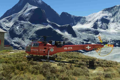 Alouette 3 Air Cargo Rettungsflug