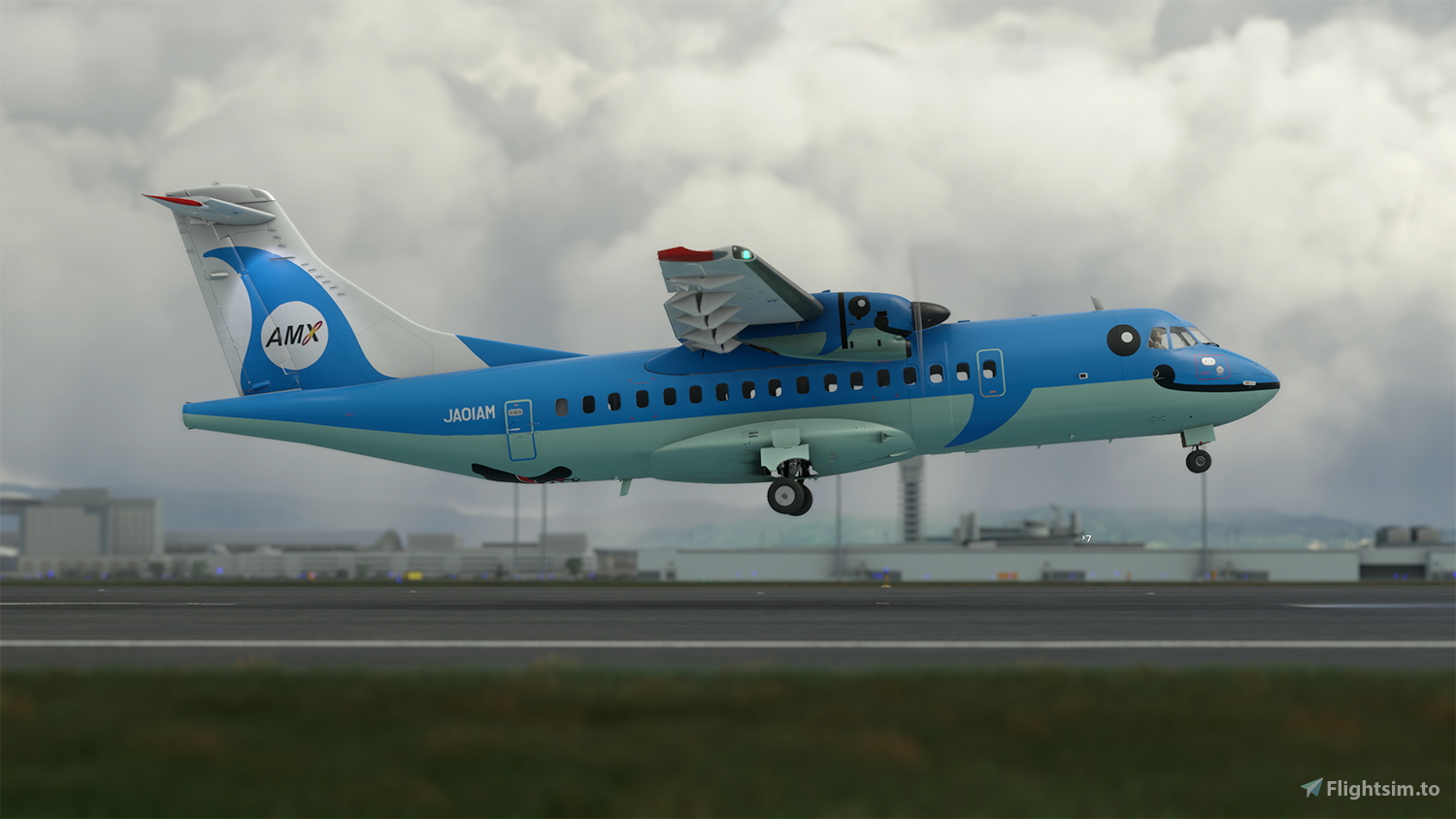 Amakusa Airlines Microsoft ATR 42-600 (JA01AM) Weathered with