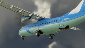 Amakusa Airlines Microsoft ATR 42-600 (JA01AM) Weathered with Cabin Interior 8K thumbnail 9