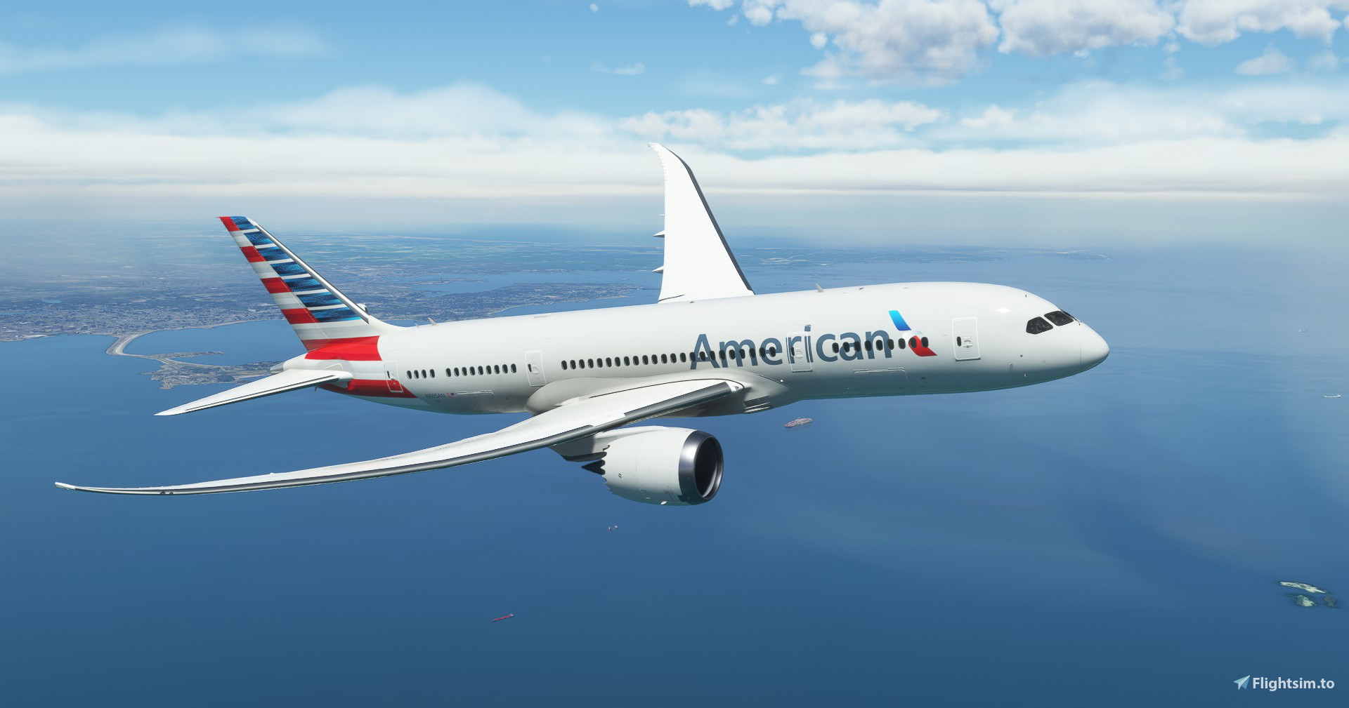 American Airlines "2013 livery" "N805AN" Kuro 787-8 - Image 1