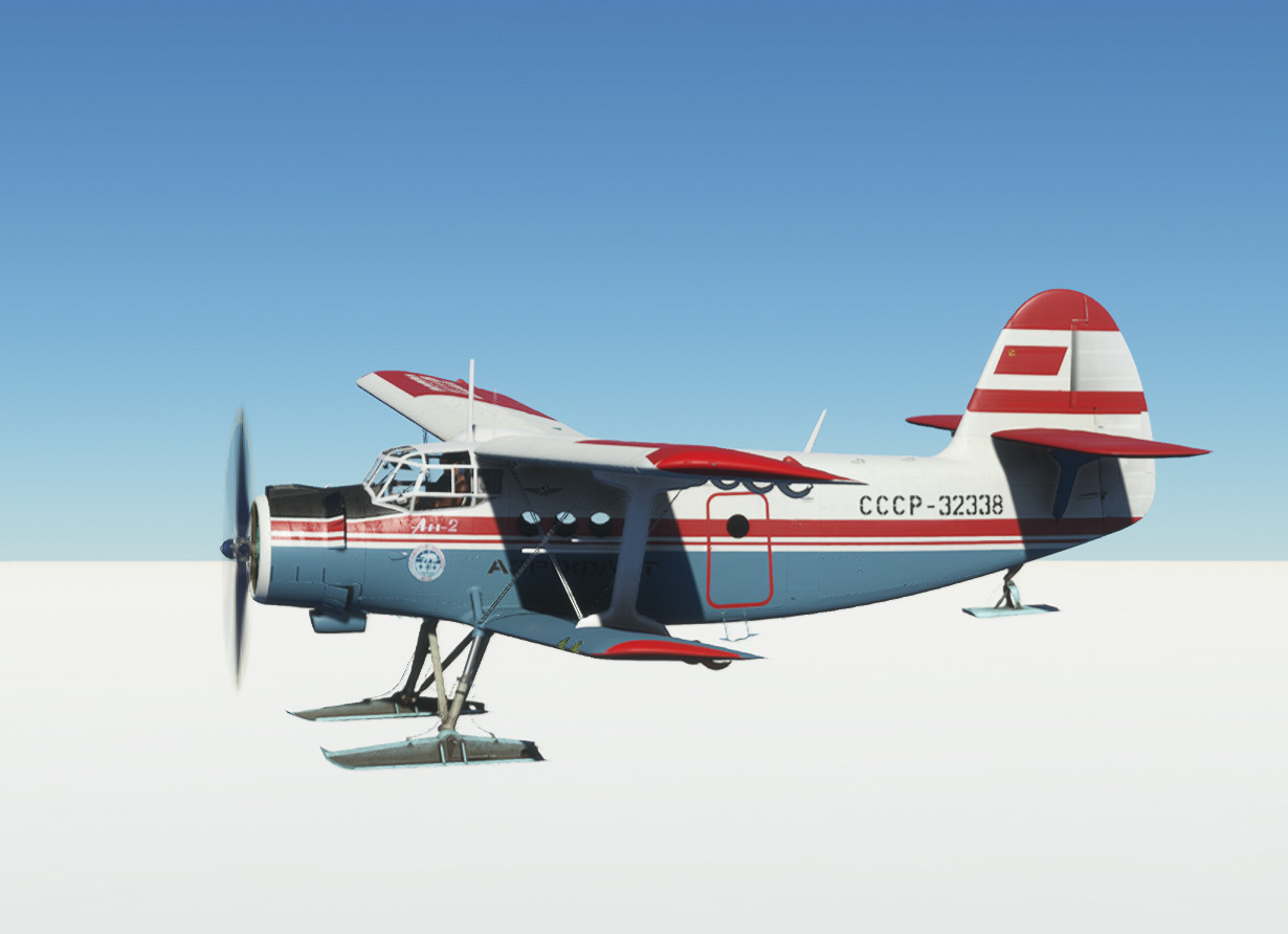 Antonov-2 Aeroflot USSR-32338 (Wheels/Skies/Floats/Modern) - Image 1