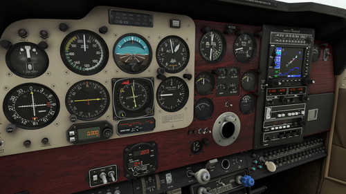 [Asobo / Carenado ] Beechcraft V35 Bonanza walnut luxury interior.