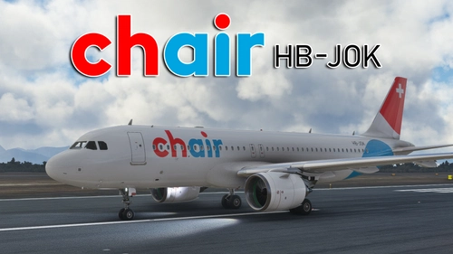Asobo Airbus A320neo Chair Airlines "HB-JOK"