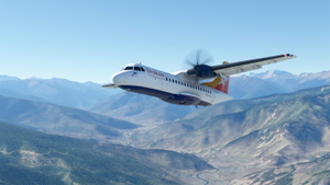 DrukAir Microsoft ATR 42-600 (A5-JNW) Weathered 8K thumbnail 4