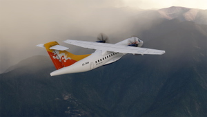 DrukAir Microsoft ATR 42-600 (A5-JNW) Weathered 8K thumbnail 10
