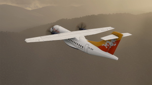 DrukAir Microsoft ATR 42-600 (A5-JNW) Weathered 8K thumbnail 11