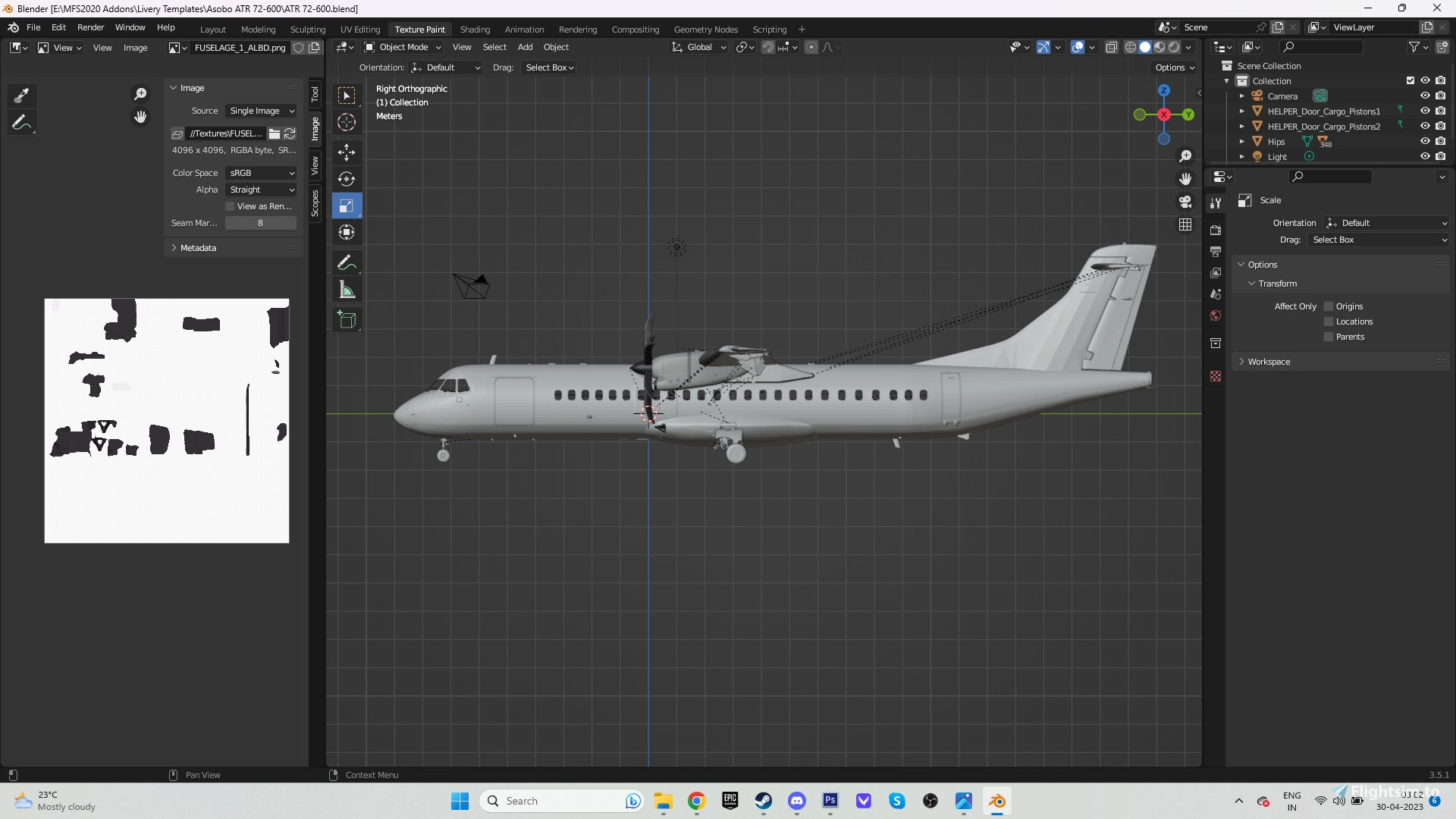 Asobo ATR 42/72-600 Blender Paintkit - Image 1