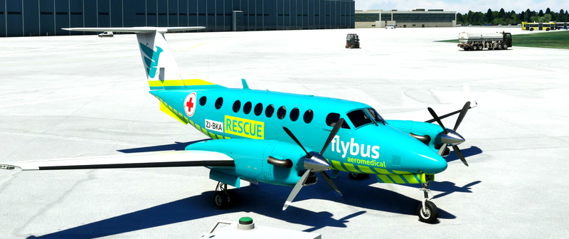 Asobo Beechcraft King Air 350i flybus aeromedical for Microsoft Flight ...