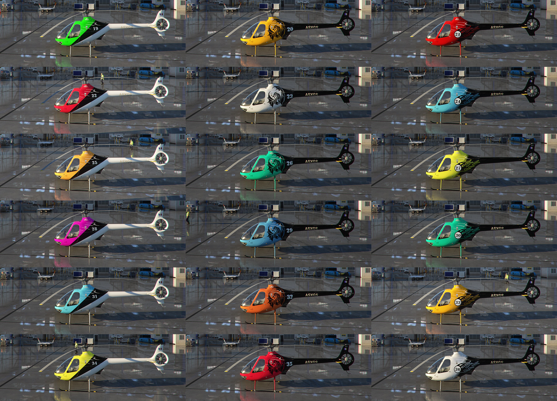 Asobo Cabri Racing Liveries (Numbers 19-36) - Image 1
