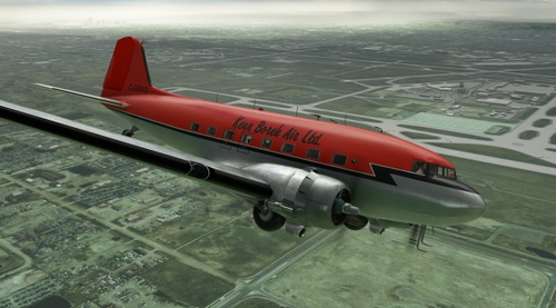 Asobo Douglas DC-3  Kenn Borek Air livery. (Retrofit)