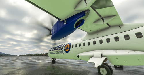 ATR 42's "rescEU" (EU Civil Protection) fictional livery