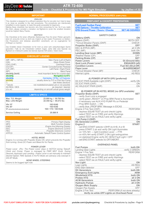 ATR 72-600 - Checklist & Procedures thumbnail 2
