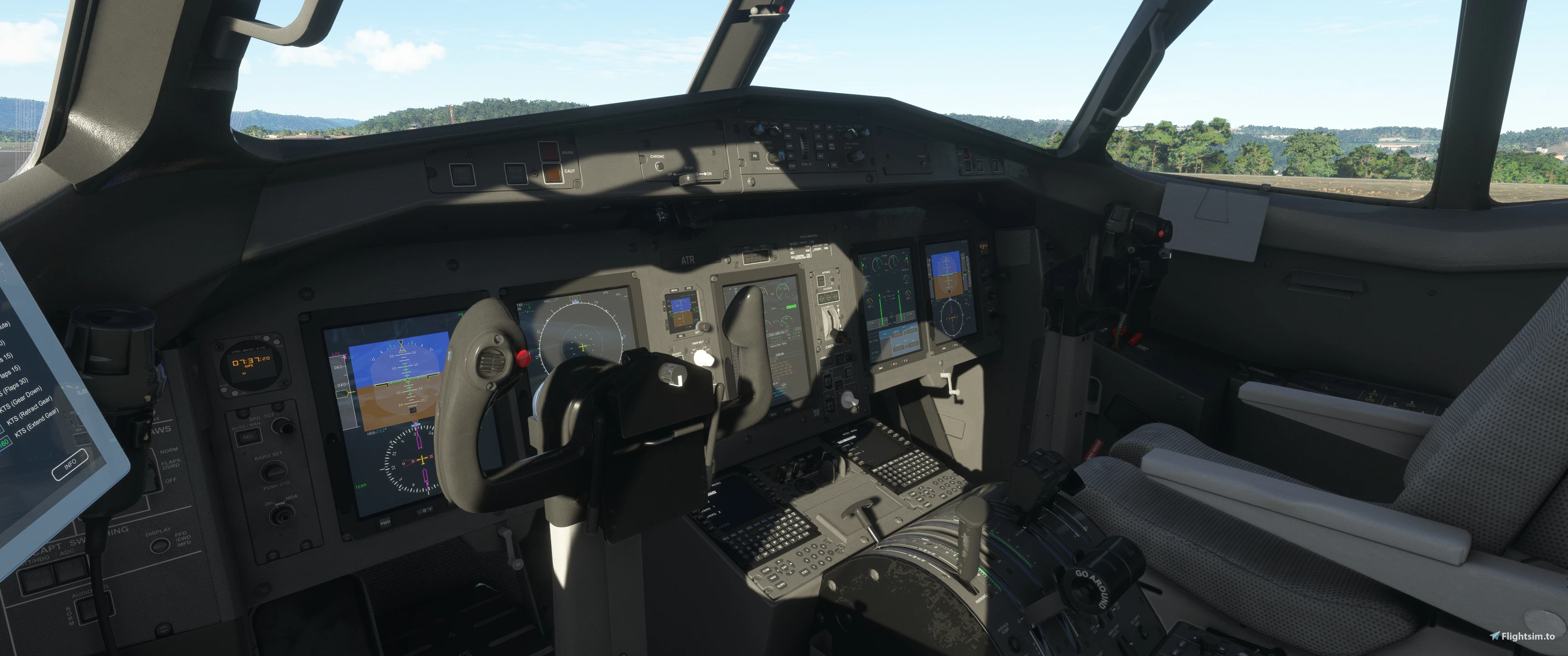 ATR 72/42 Cockpit Recolor - Black & Grey - Image 1