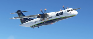 Azul (New Livery + Custom Cabin Interior) | PR-AKN | Asobo ATR 72-600 | 4K thumbnail 1