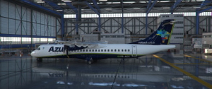 Azul (New Livery + Custom Cabin Interior) | PR-AKN | Asobo ATR 72-600 | 4K thumbnail 2