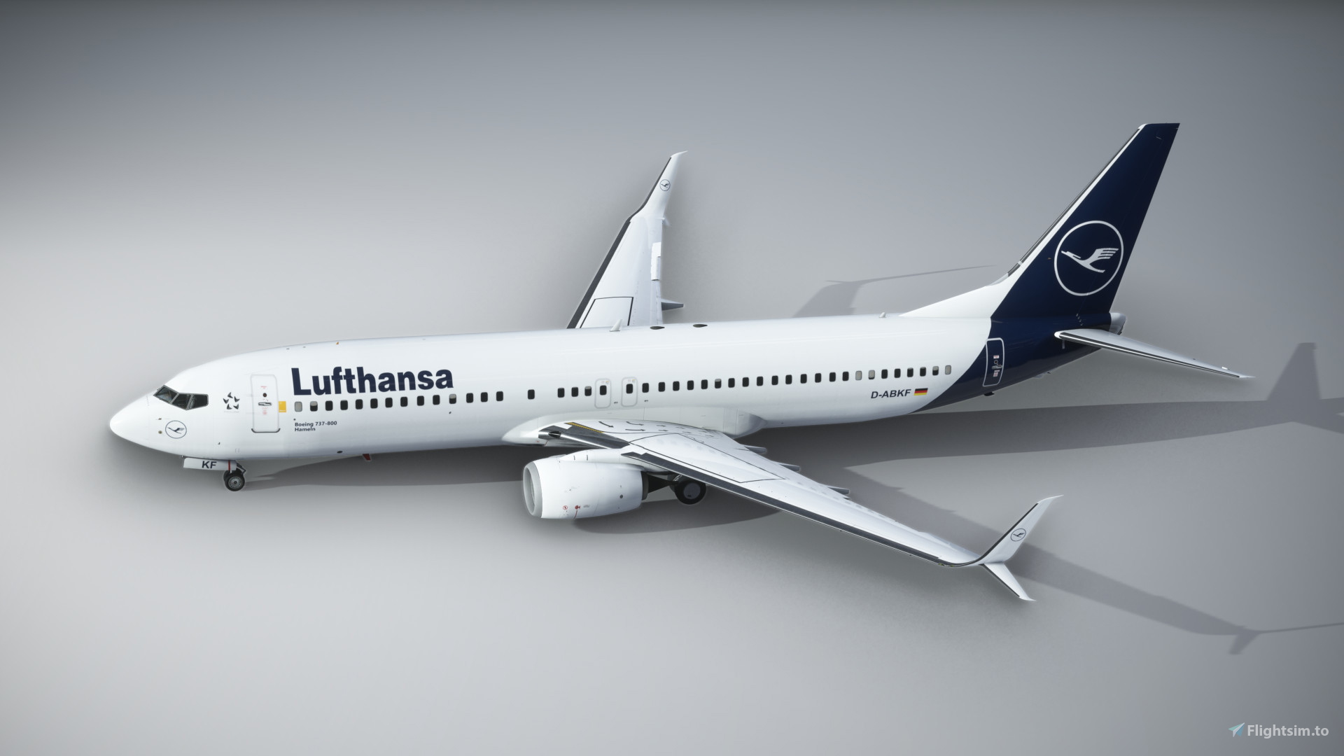 PMDG B737-800 SSW Lufthansa D-ABKF のために Microsoft Flight