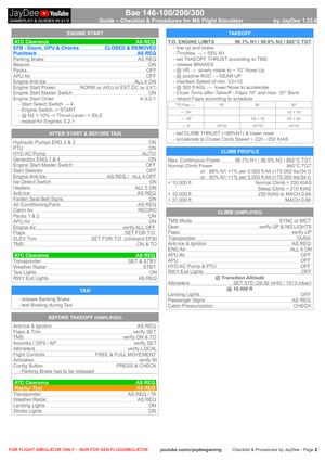 BAe 146 Series - Checklists & Procedures thumbnail 3