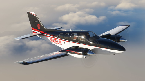 Black Square Analog B58 Baron N415LW