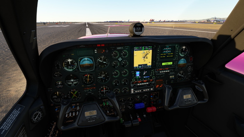 Black Square Beechcraft Baron Black Interior