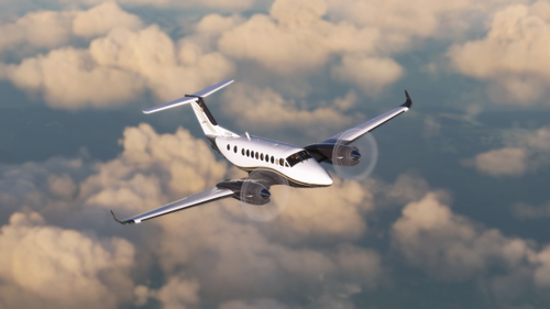 Black Square Beechcraft King Air 350 North Cariboo Air