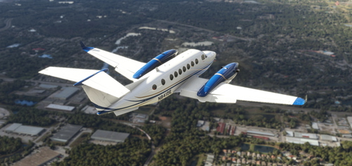 Black Square Beechcraft King Air N841DE