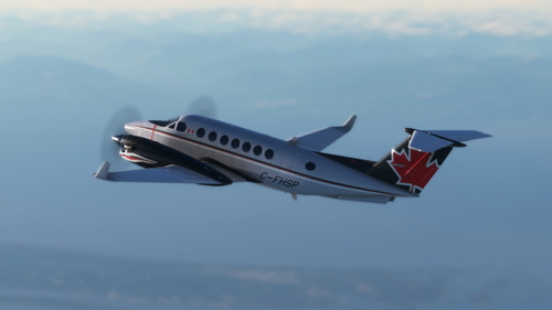 Black Square King Air 350 C-FHSP