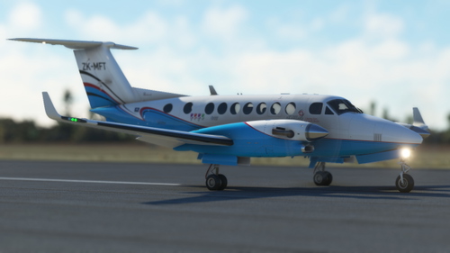 Black Square King Air 350 ZK-MFT