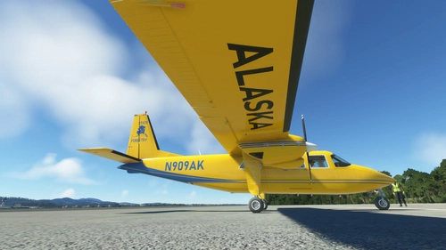 BN2B Islander Cargo request in Alaska Forestry N909AK livery Ficticous