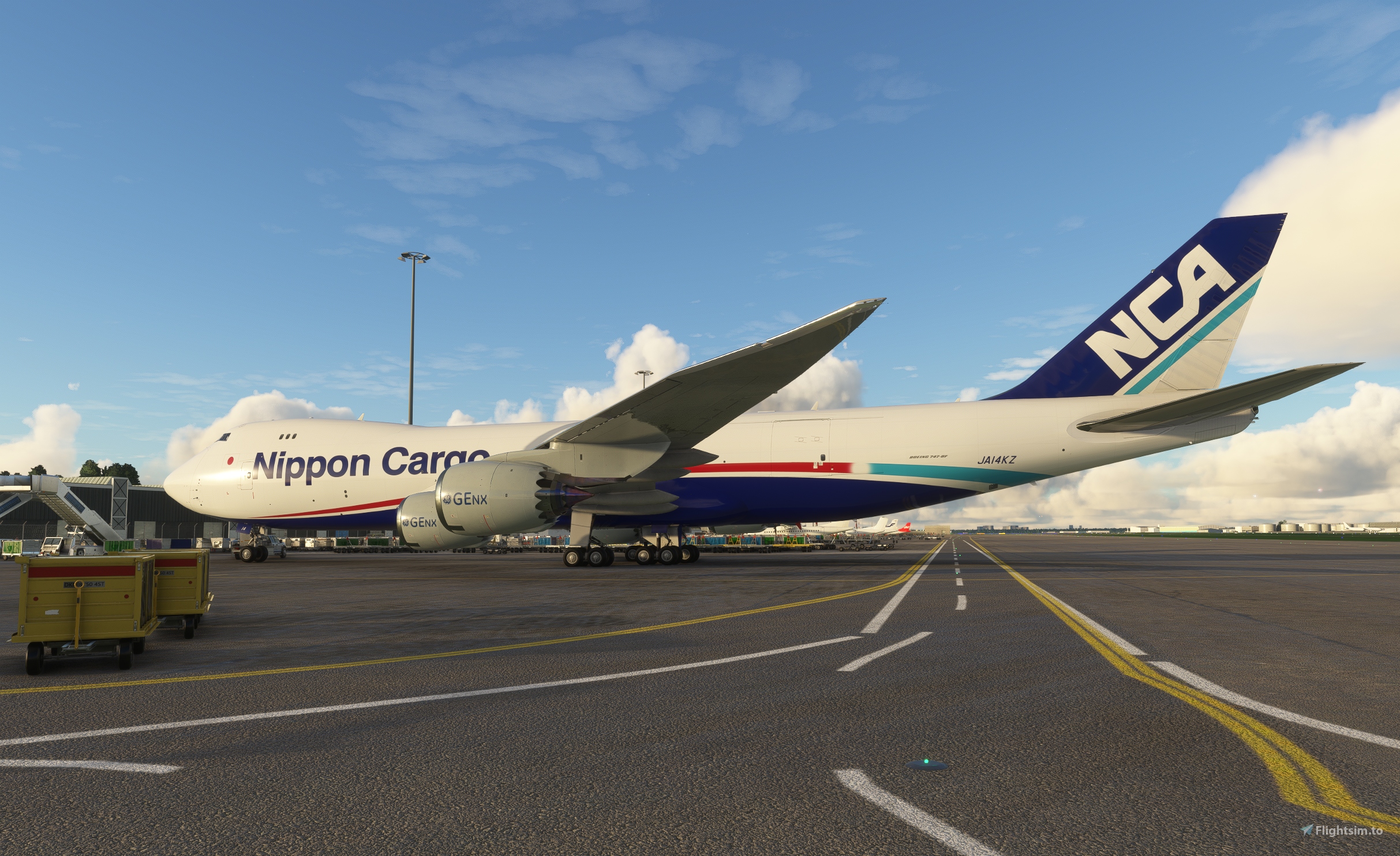Boeing 747-8F NCA (Nippon Cargo Airlines) JA14KZ 对于Microsoft 