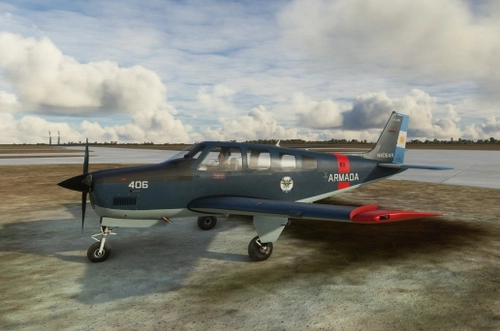 Bonanza N406AR Livery for Asobo and BlackSquare Models