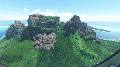 Bora Bora mountain correction