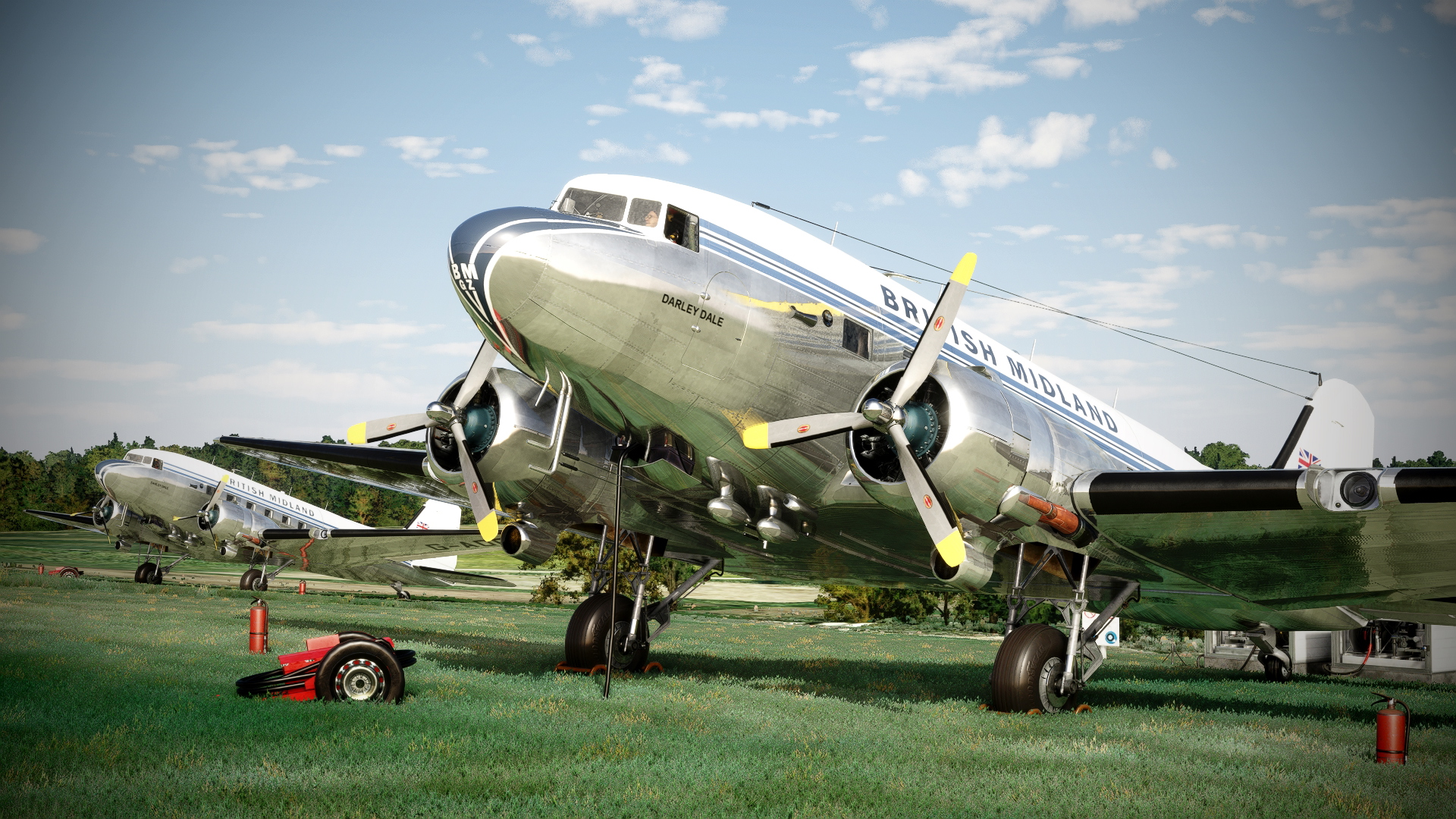 British Midland (G-AOGZ) | Asobo Douglas DC-3 | Into the Blue Simulations - Image 2