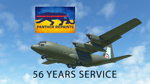 C-130 Captain Exterior RAF 206 with added Tail Arts