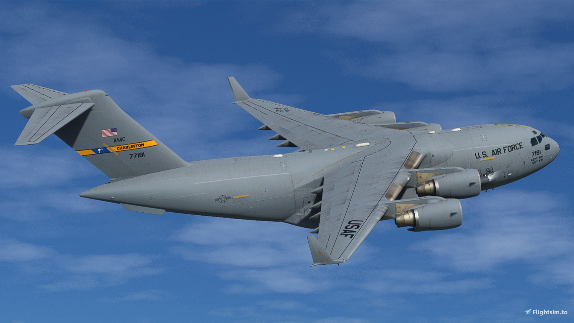 C-17A Charleston Air Force Base 07-7181 - Aircraft Liveries for