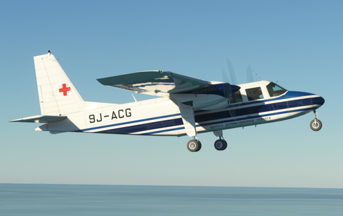 Zambia Flying Doctor Service 9J-ACG | BlackBoxSimulation BN-2 Islander [4K]