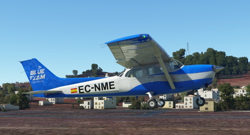C172 G1000 Blue Team Flying School livery